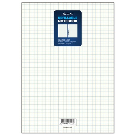 Filofax Notebook Jegyzetlap Négyzethálós A4 Fehér