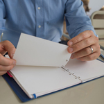 Filofax Notebook Jegyzetlap Négyzethálós A4 Fehér