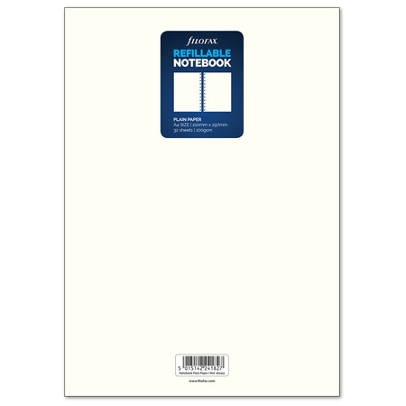 Filofax Notebook Jegyzetlap Üres A4 Fehér