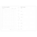 Filofax Notebook Lifestyle tervező Háztartás A5 Minimal Fehér Filofax Notebook Lifestyle tervező Háztartás A5 Minimal Fehér