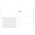 Filofax Notebook Lifestyle tervező Projekt / Cél management A5 Minimal Fehér