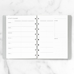 Filofax Notebook Lifestyle tervező Tevékenység tervező A5 Minimal fehér Filofax Notebook Lifestyle tervező Tevékenység tervező A5 Minimal fehér