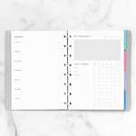 Filofax Notebook Lifestyle tervező Wellness A5 Minimal Fehér Filofax Notebook Lifestyle tervező Wellness A5 Minimal Fehér