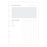 Filofax Notebook Lifestyle tervező Wellness A5 Minimal Fehér Filofax Notebook Lifestyle tervező Wellness A5 Minimal Fehér