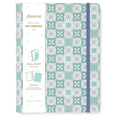 Filofax Notebook Mediterranean A5 menta