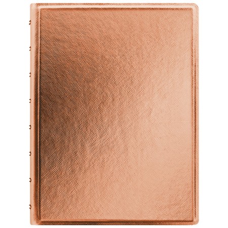 Filofax Notebook Saffiano Metallic A5 Rózsaarany