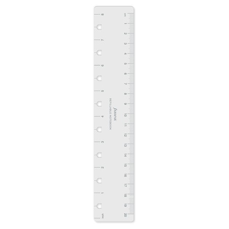 Filofax Notebook Vonalzó / oldal jelölő A5 Átlátszó