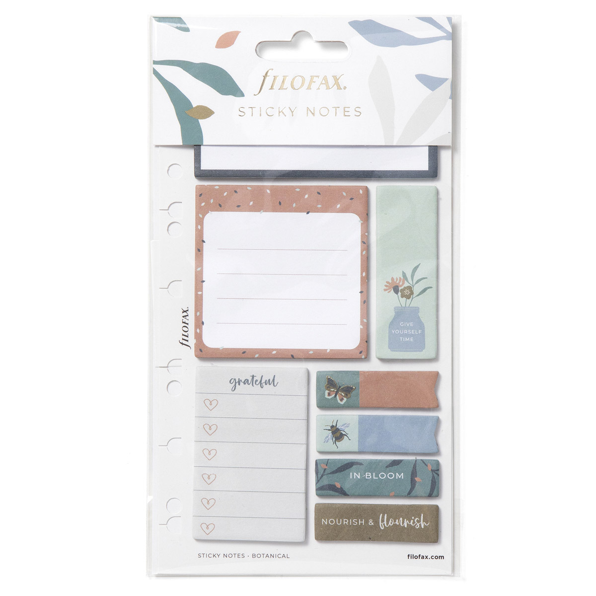 Filofax Öntapadó színes jelölő címke és jegyzet Multifit (Personal, A5, A4) Botanical Filofax Öntapadó színes jelölő címke és jegyzet Multifit (Personal, A5, A4) Botanical