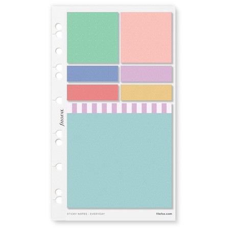 Filofax Öntapadó színes jelölő címke és jegyzet Multifit (Personal, A5, A4) Everyday
