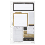 Filofax Öntapadó színes jelölő címke és jegyzet Multifit (Personal, A5, A4) Moonlight