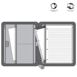 Filofax Pennybridge Mappa A4 Zip Fogantyúval Fekete Filofax Pennybridge Mappa A4 Zip Fogantyúval Fekete