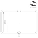 Filofax Pennybridge Mappa A4 Zip Piros Filofax Pennybridge Mappa A4 Zip Piros