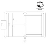 Filofax Pennybridge Mappa A5 Zip Fekete Filofax Pennybridge Mappa A5 Zip Fekete