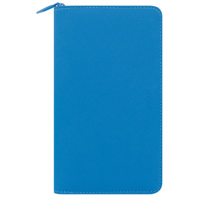 Filofax Saffiano Fluoro Personal Compact Zip Kék
