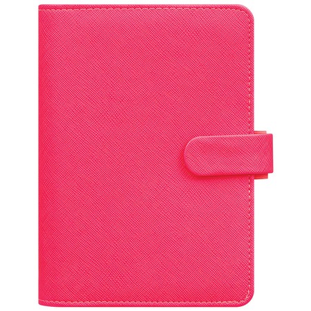 Filofax Saffiano Fluoro Personal Pink