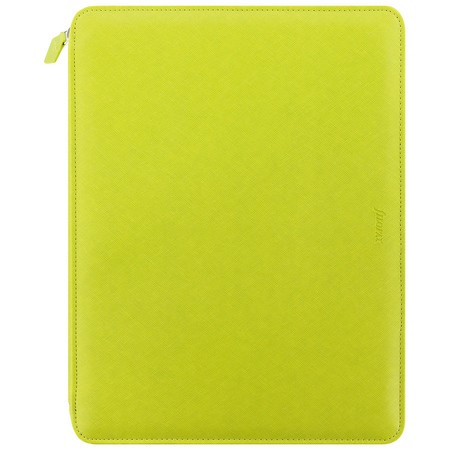 Filofax Saffiano mappa A4 Zip Zöld