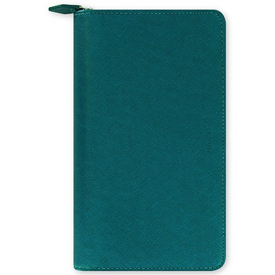 Filofax Saffiano Personal Compact Zip Aquamarine