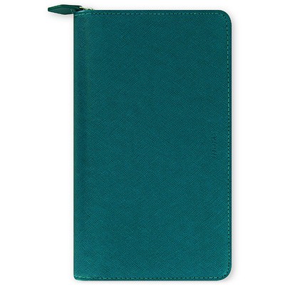 Filofax Saffiano Personal Compact Zip Aquamarine Modular