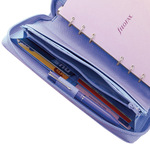 Filofax Saffiano Personal Compact Zip Égkék