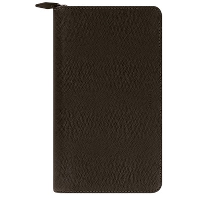 Filofax Saffiano Personal Compact Zip Fekete