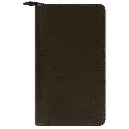 Filofax Saffiano Personal Compact Zip Fekete