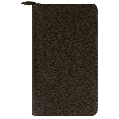Filofax Saffiano Personal Compact Zip Fekete Modular