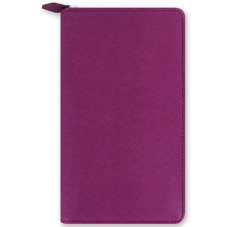 Filofax Saffiano Personal Compact Zip Málna