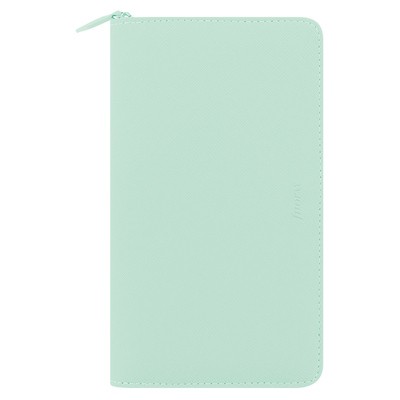 Filofax Saffiano Personal Compact Zip Menta