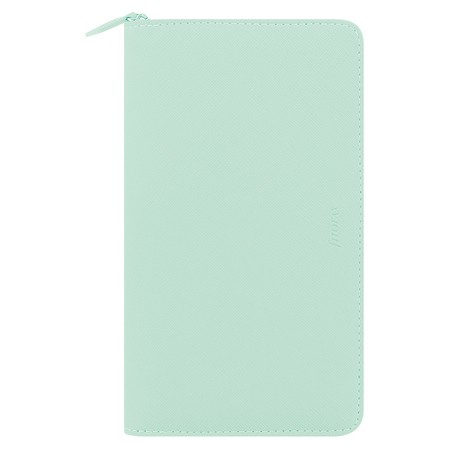 Filofax Saffiano Personal Compact Zip Menta