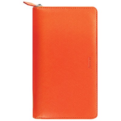 Filofax Saffiano Personal Compact Zip Narancs