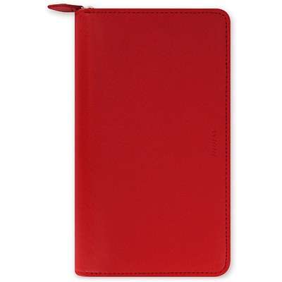 Filofax Saffiano Personal Compact Zip Piros Modular