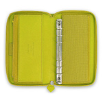 Filofax Saffiano Personal Compact Zip Zöld Modular