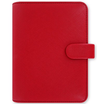 Filofax Saffiano Pocket Piros