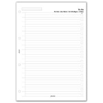 Filofax Tennivalók lista A4 Fehér