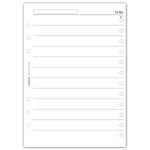 Filofax Tennivalók lista A5 Fehér