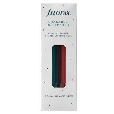 Filofax Toll betét Törölhető Aqua, Fekete, Piros