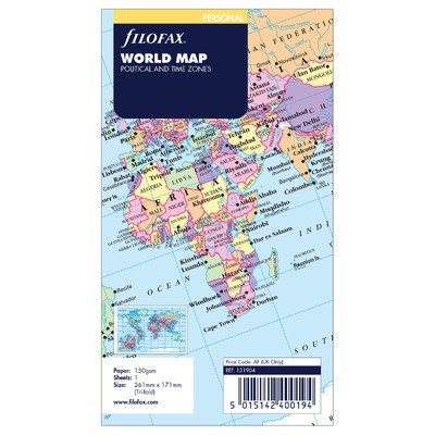 Filofax Világtérkép Personal