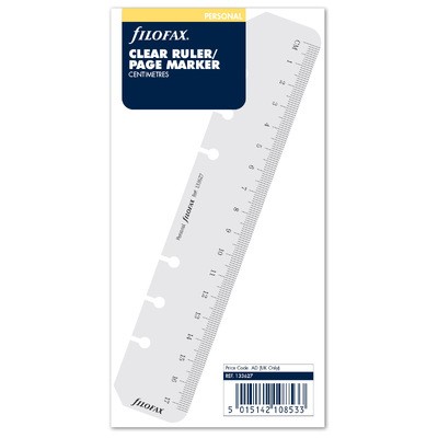 Filofax Vonalzó / nap jelölő Personal Átlátszó