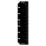 Filofax Vonalzó / nap jelölő Pocket Fekete